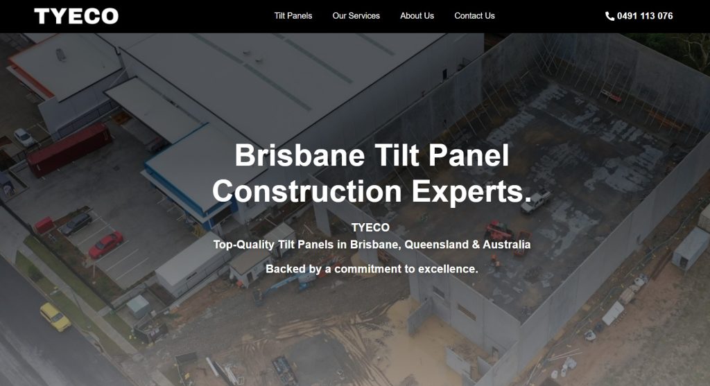 Brisbane Tilt panel homepage